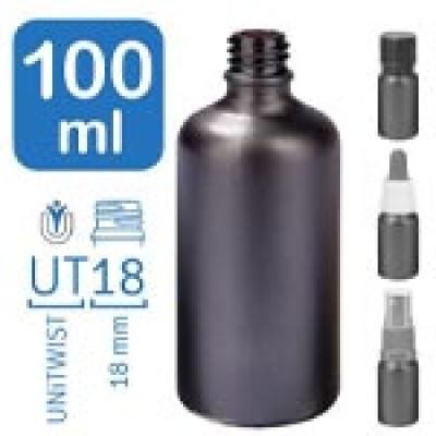 Flacons de pharmacie BlackLine 100ml UT18