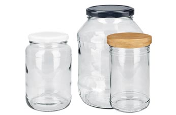 Pots de conservation avec couvercle
