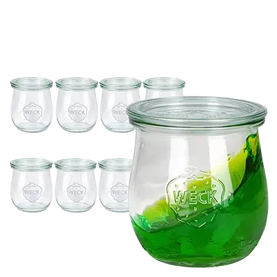 WECK Sets avec couvercles en verre