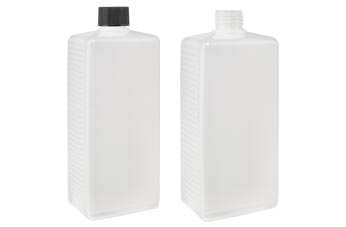 Bouteilles en plastique rectangulaires