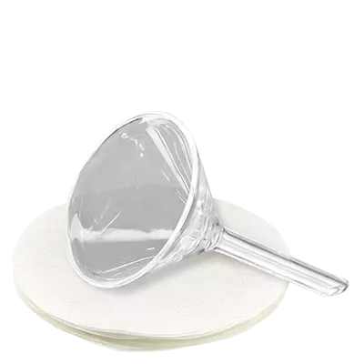 Entonnoirs en verre & papier filtre