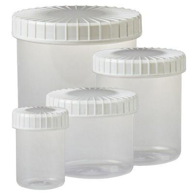 Boîtes à vis transparentes avec couvercle rainuré