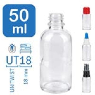 Flacons de pharmacie ClearLine 50ml UT18