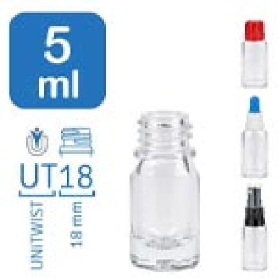 Flacons de pharmacie ClearLine 5ml UT18