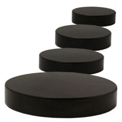 Bouchons à vis pour pots en verre brun et transparent